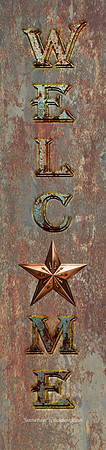 Porch Plates 12 x 54 inch (Welcome Sign) Print Version