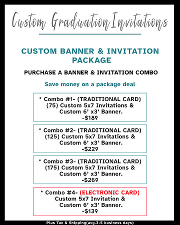 Web Page -  Custom Graduation Invitations Page #3  (Updated 01-2023)