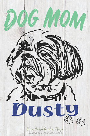 Shih Tzu Garden Flag - (Dog Mom)
