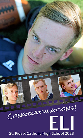 3 x5 Vertical Film Strip Senior Banner (4 pic)