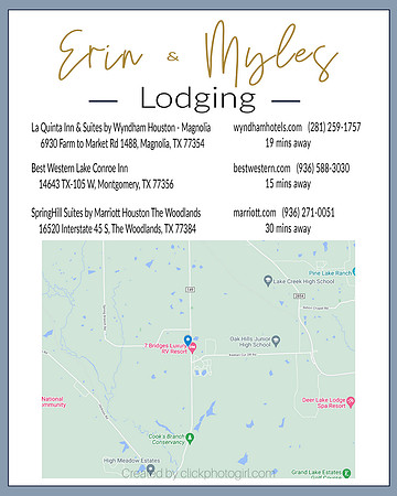 Marshbank Wedding Lodging  Page copy